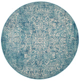 Safavieh Evoke 5'-3" x 5'-3" Rug in Blue / Ivory