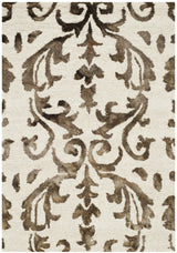 Safavieh Dip Dye 2'-0" x 3'-0" Rug in Ivory / Chocolate