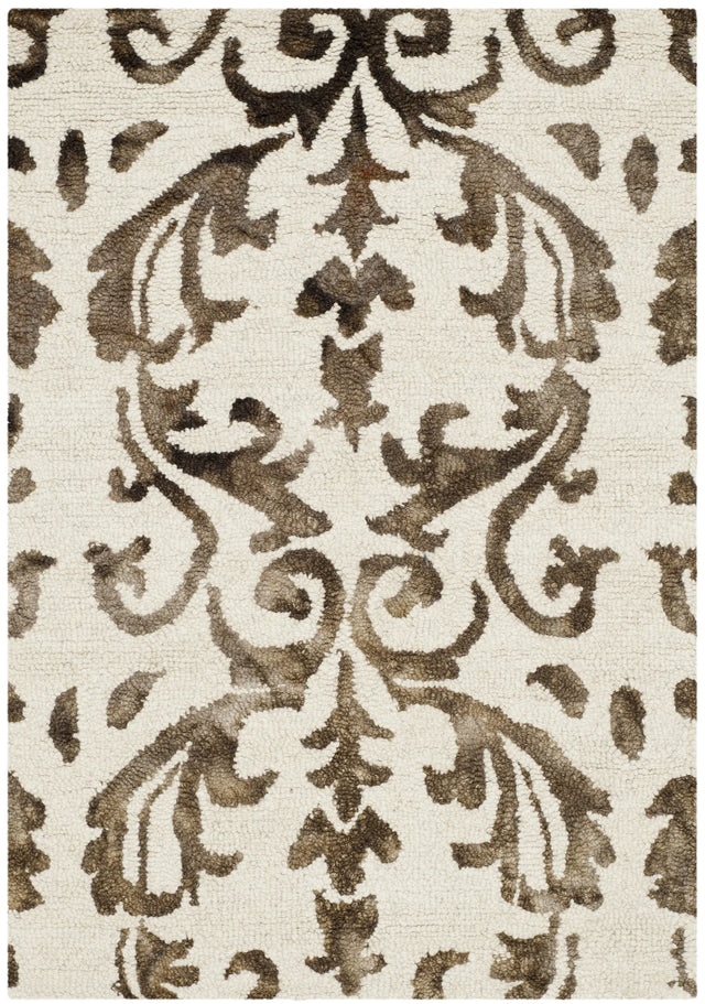 Safavieh Dip Dye 2'-0" x 3'-0" Rug in Ivory / Chocolate