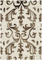 Safavieh Dip Dye 2'-0" x 3'-0" Rug in Ivory / Chocolate