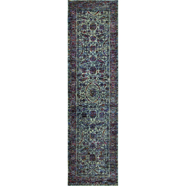 Oriental Weavers Sphinx Andorra 6846B Blue/Purple Rugs - runner