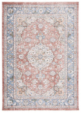 Safavieh Jasmine 4'-5" x 6'-5" Rug in Rust / Blue
