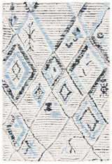 Safavieh Casablanca Shag 4'-0" x 6'-0" Rug in Grey / Ivory