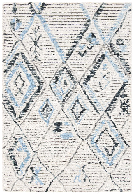 Safavieh Casablanca Shag 4'-0" x 6'-0" Rug in Grey / Ivory