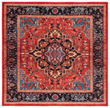 Safavieh Riviera 6'-7" x 6'-7" Rug in Red / Blue