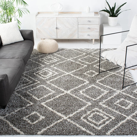 Safavieh Arizona Shag 10'-0" x 14'-0" Rug in Brown / Ivory