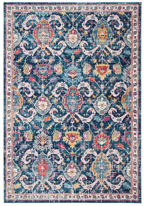 Safavieh Evoke 4'-0" x 6'-0" Rug in Navy / Fuchsia