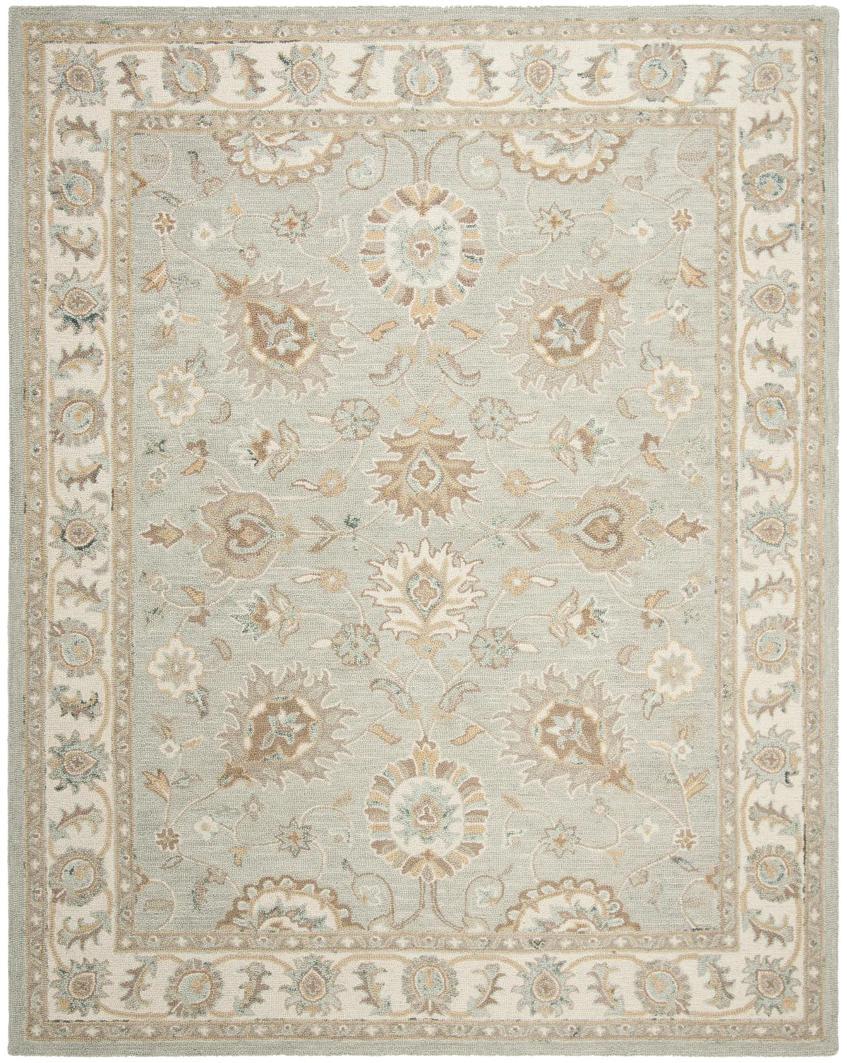 Safavieh Blossom 10'-0" x 14'-0" Rug in Aqua / Ivory