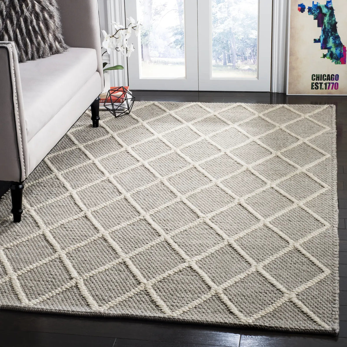 Safavieh Natura 4'-0" x 6'-0" Rug in Grey
