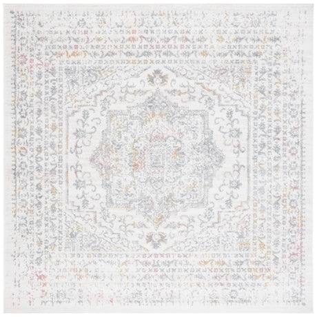 Safavieh Layla 6'-7" x 6'-7" Rug in Ivory Grey / Pink
