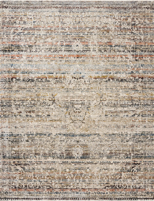 Loloi Theia The-03 Taupe/Multi Rug - main flat
