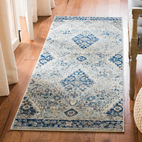 Safavieh Madison 2'-3" x 12'-0" Rug in Grey / Cream