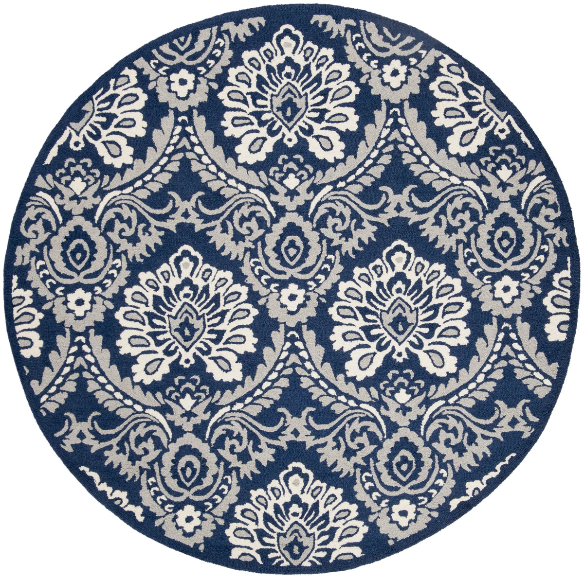 Safavieh Blossom 6'-0" x 6'-0" Rug in Navy / Ivory