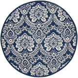 Safavieh Blossom 6'-0" x 6'-0" Rug in Navy / Ivory