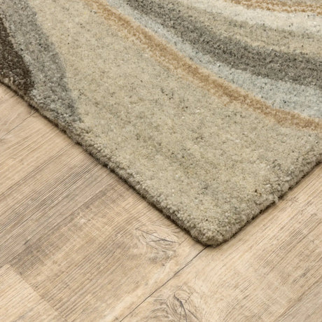 Oriental Weavers Sphinx Anastasia 68007 Beige / Charcoal Rugs - corner detail