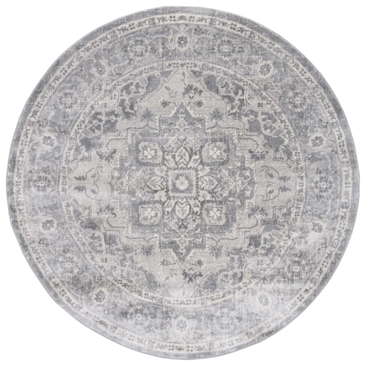 Safavieh Brentwood 6'-7" x 6'-7" Rug in Grey / Light Grey