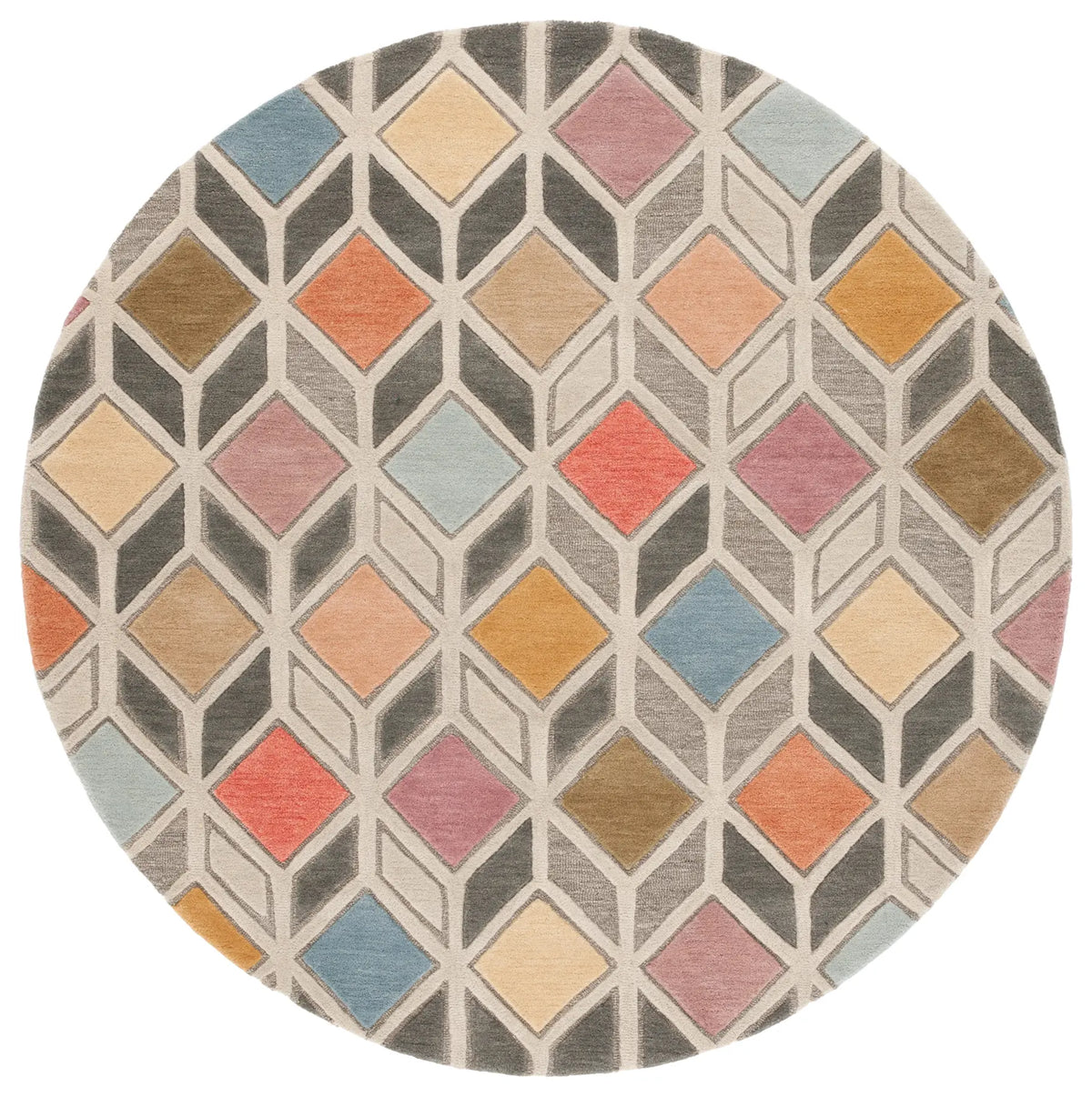 Safavieh Rodeo Drive 6'-0" x 6'-0" Rug in Grey / Beige