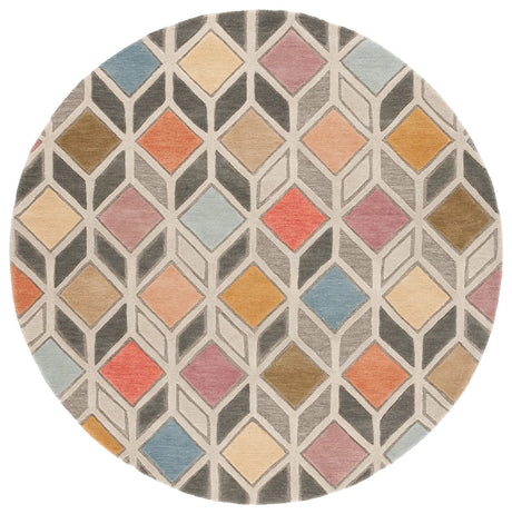 Safavieh Rodeo Drive 6'-0" x 6'-0" Rug in Grey / Beige