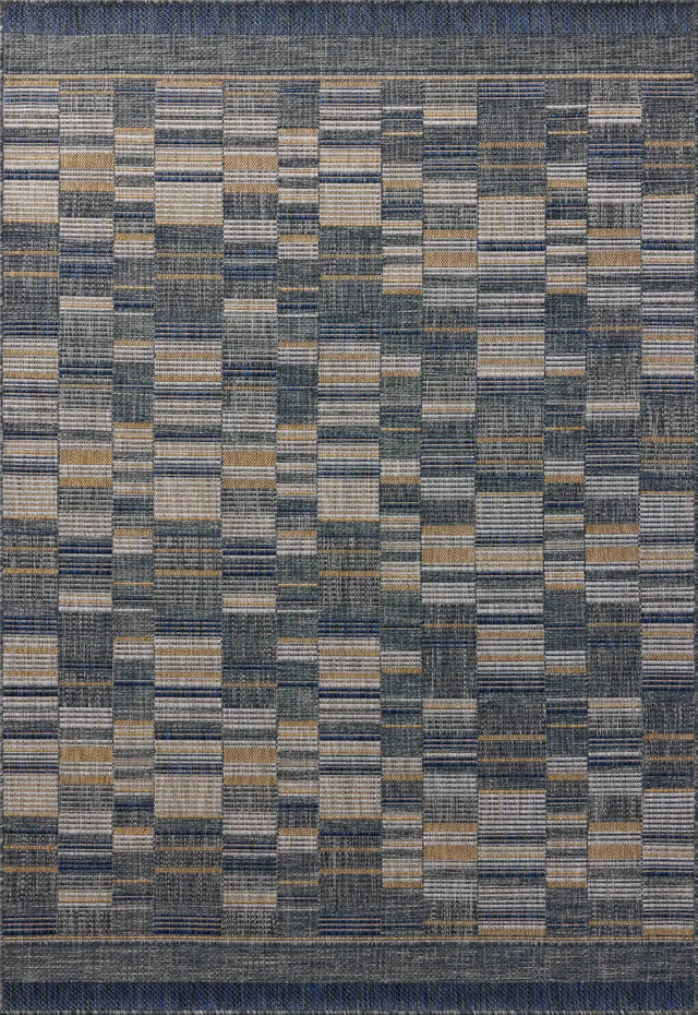 Loloi Birch BIR-04 Denim / Gold Rug - main flat