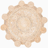 Safavieh Natural Fiber 3'-0" x 3'-0" Rug in Natural