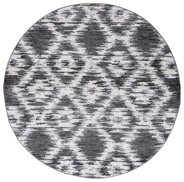 Safavieh Adirondack 6'-0" x 6'-0" Rug in Charcoal / Ivory