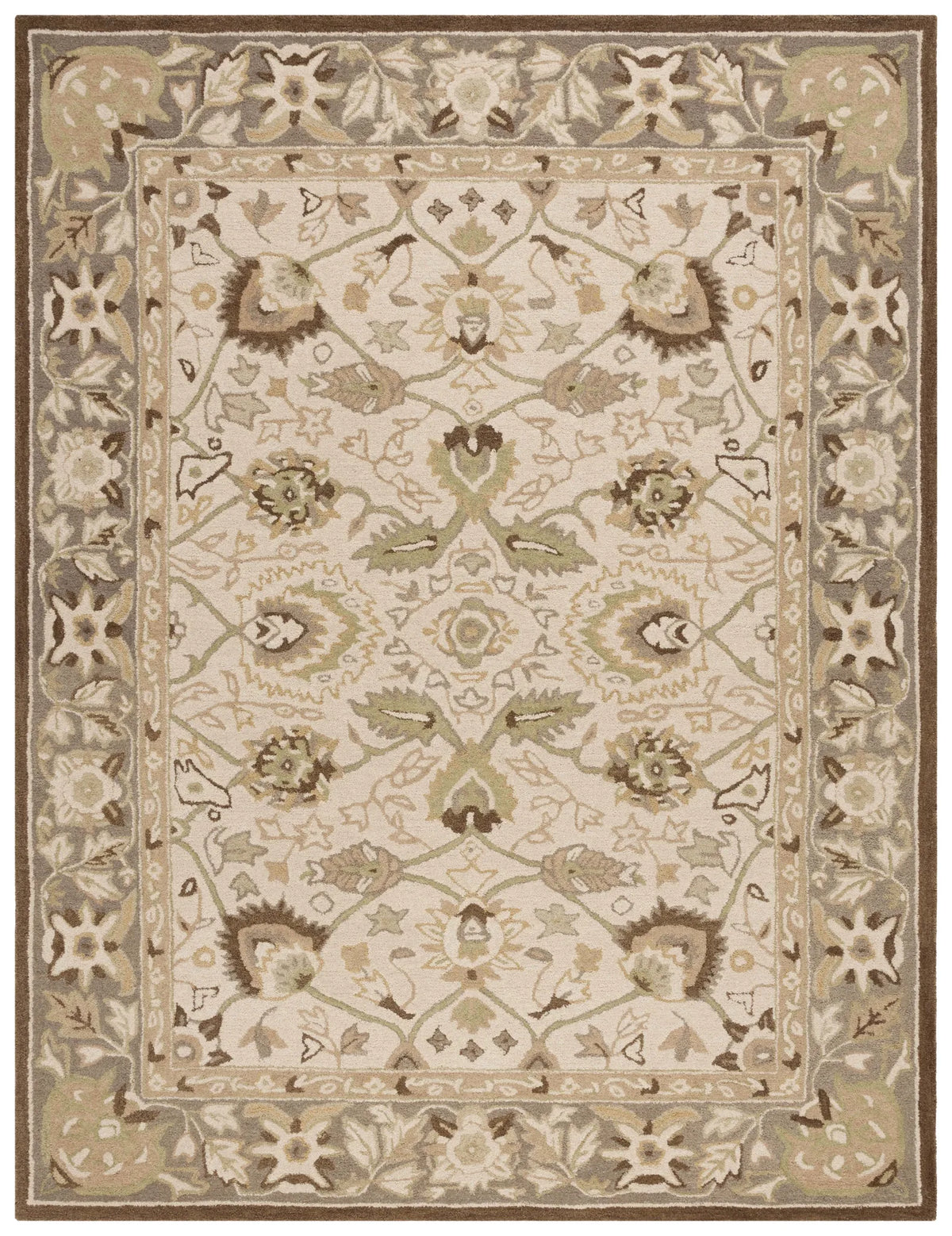 Safavieh Anatolia 9'-6" x 13'-6" Rug in Ivory / Brown