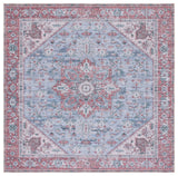 Safavieh Tucson 5'-0" x 5'-0" Rug in Grey Blue / Rust