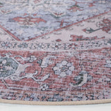 Safavieh Tucson 5'-0" x 5'-0" Rug in Grey Blue / Rust
