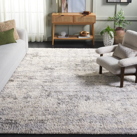 Safavieh Berber Shag 200 10'-0" x 14'-0" Rug in Ivory / Grey