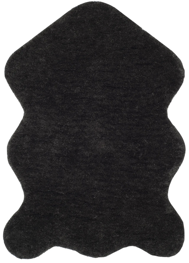 Safavieh Sheep Shag 2'-0" x 3'-0" Rug in Charcoal