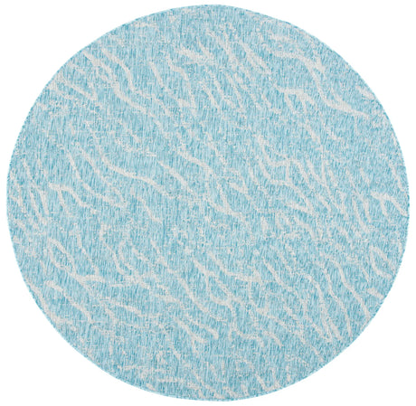 Safavieh Courtyard 6'-7" x 6'-7" Rug in Aqua / Grey