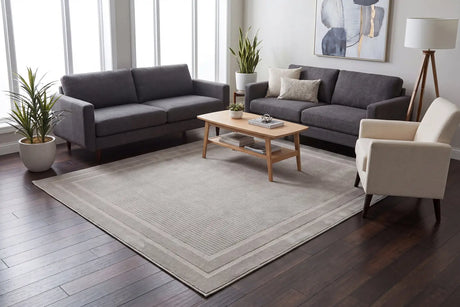 Dynamic Rugs Timeless 6931 Power Loomed Modern Grey Rug - Room