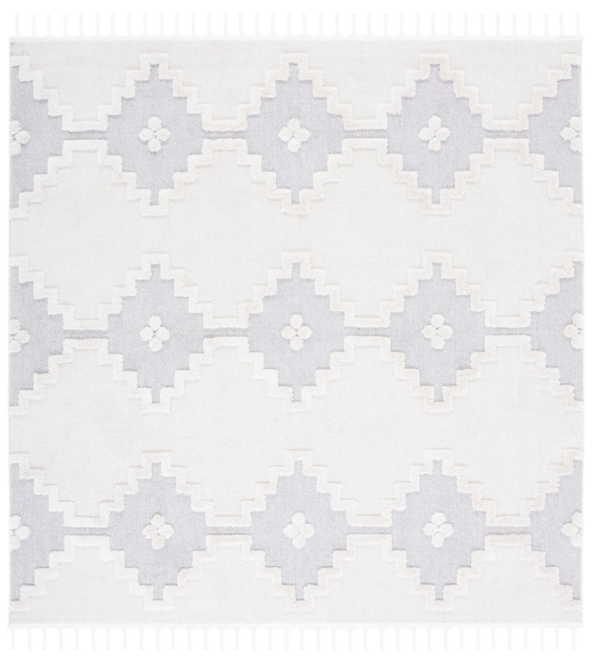 Safavieh Marrakesh 6'-7" x 6'-7" Rug in Ivory / Grey