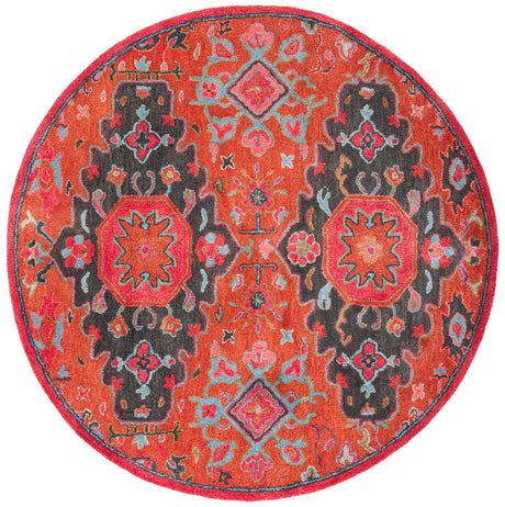 Safavieh Heritage 6'-0" x 6'-0" Rug in Rust / Multi
