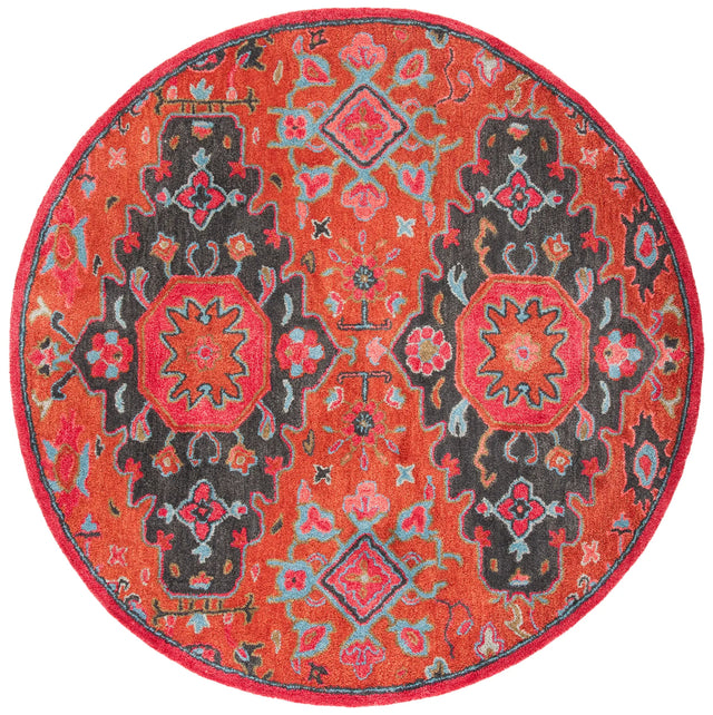 Safavieh Heritage 6'-0" x 6'-0" Rug in Rust / Multi