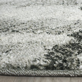 Safavieh Retro 6'-0" x 6'-0" Rug in Light Grey / Black