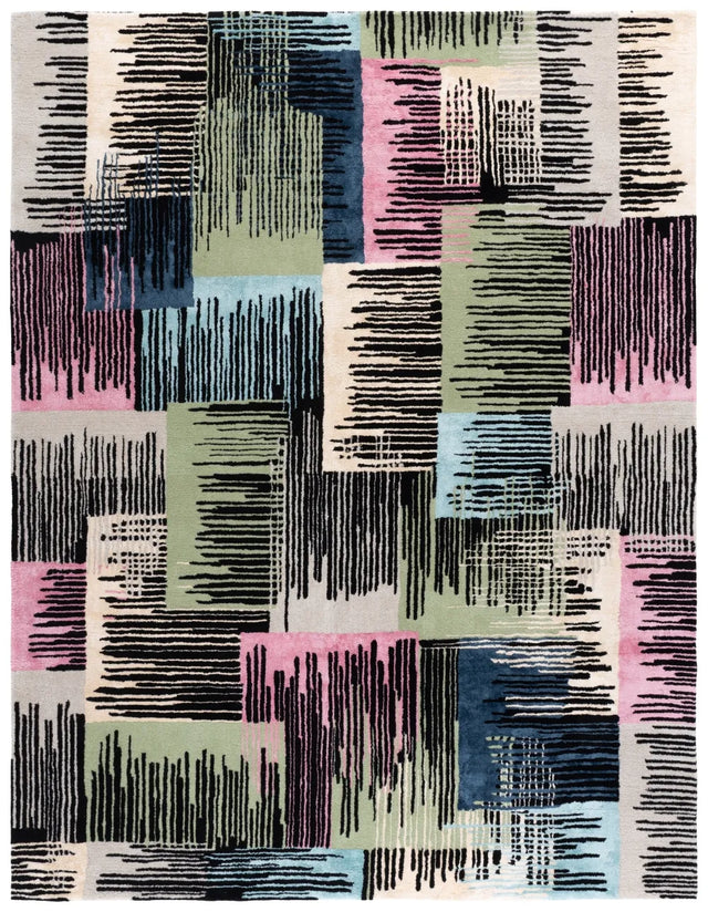 Safavieh Fifth Avenue 8'-0" x 10'-0" Rug in Black / Pink