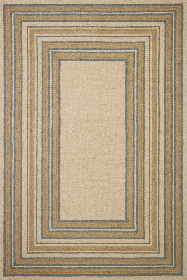 Chris Loves Julia x Loloi Alfie ALF-05 Natural / Multi Rug - main flat