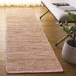 Safavieh Cape Cod 2'-3" x 8'-0" Rug in Pink / Natural