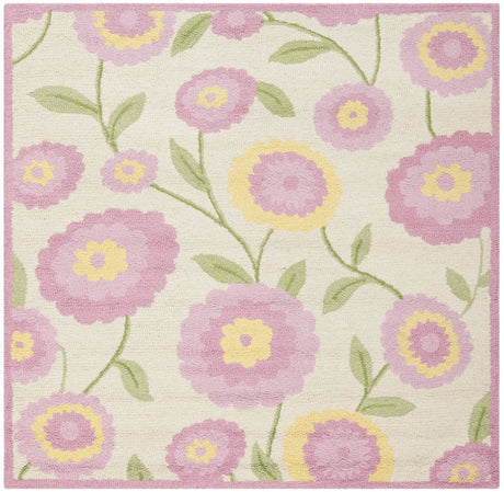 Safavieh Safavieh Kids 5'-0" x 5'-0" Rug in Ivory / Pink