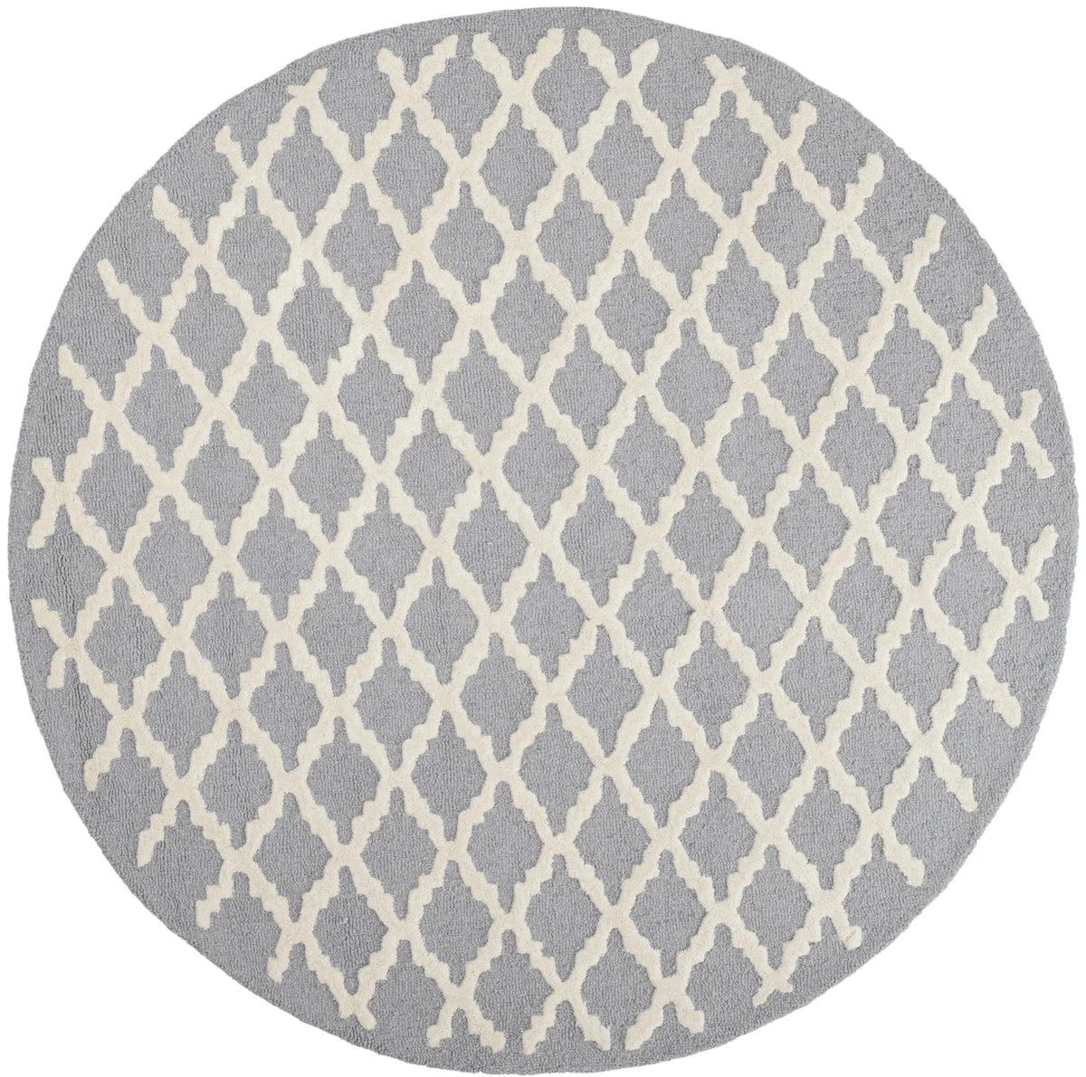 Safavieh Cambridge 6'-0" x 6'-0" Rug in Silver / Ivory