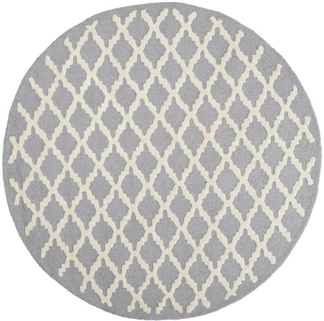 Safavieh Cambridge 6'-0" x 6'-0" Rug in Silver / Ivory
