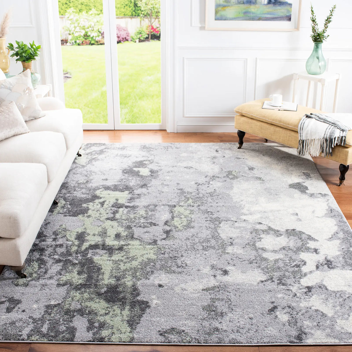 Safavieh Adirondack 10'-0" x 14'-0" Rug in Green / Grey