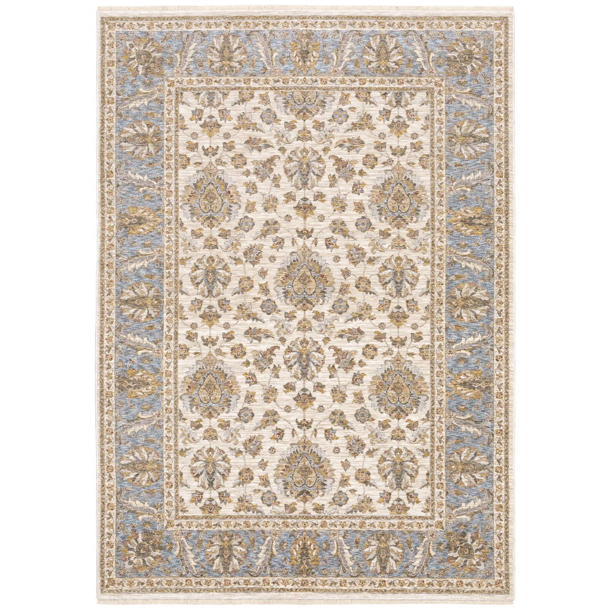 Oriental Weavers Sphinx Maharaja 5091Z Ivory/Blue Rugs - main flat