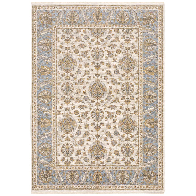 Oriental Weavers Sphinx Maharaja 5091Z Ivory/Blue Rugs - main flat