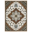 Oriental Weavers Sphinx KEIRA KEI03 Rust Medallion Rugs - main flat