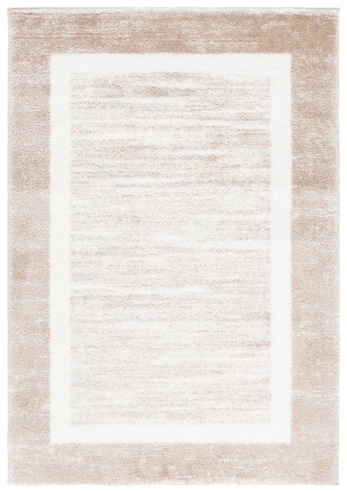 Safavieh Tahoe Shag 4'-0" x 6'-0" Rug in Gold / Ivory