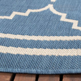 Safavieh Courtyard 6'-7" x 6'-7" Rug in Blue / Beige