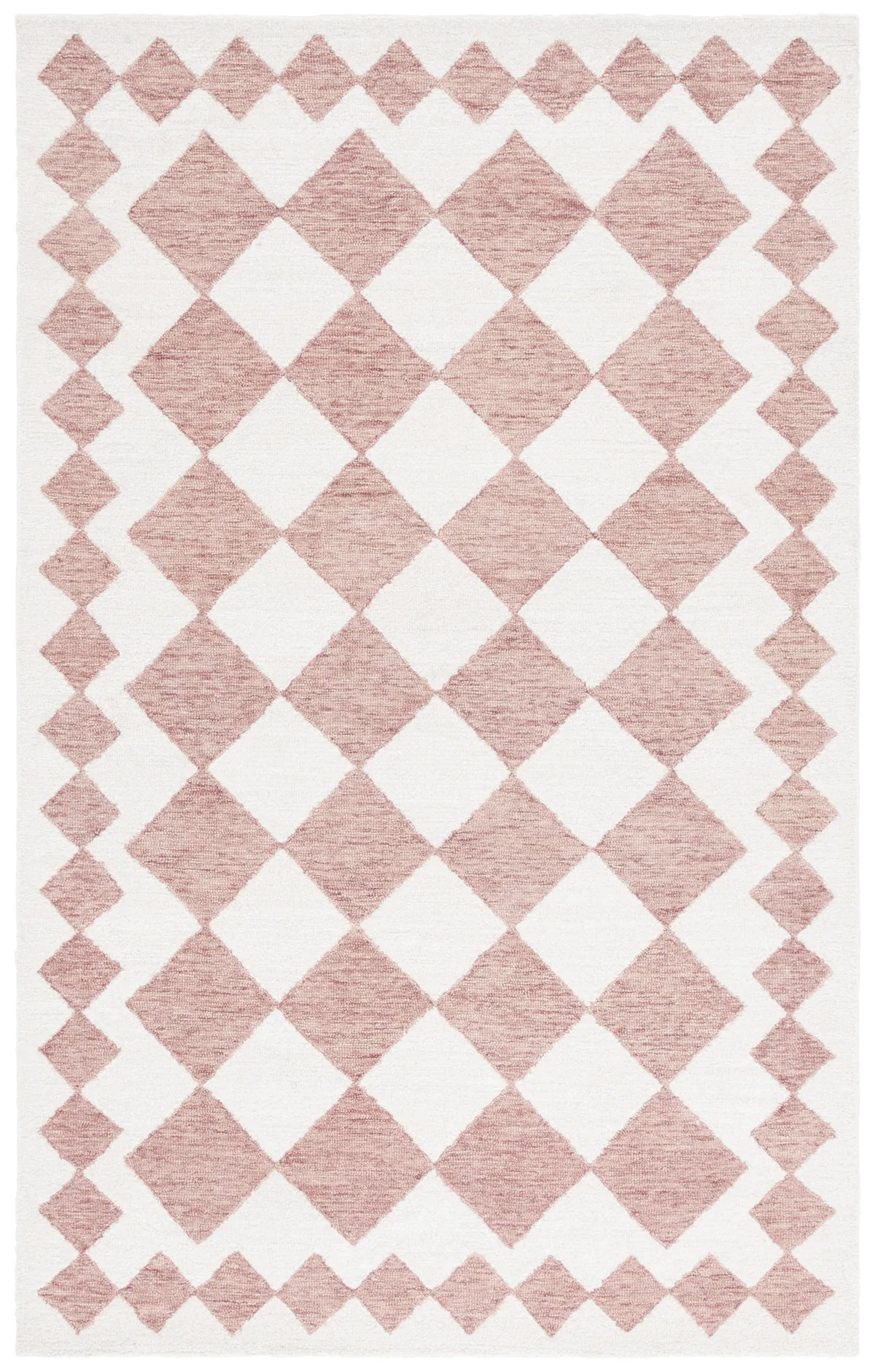 Safavieh Ebony 4'-0" x 6'-0" Rug in Pink / Ivory