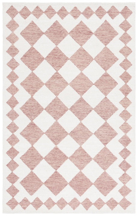 Safavieh Ebony 4'-0" x 6'-0" Rug in Pink / Ivory